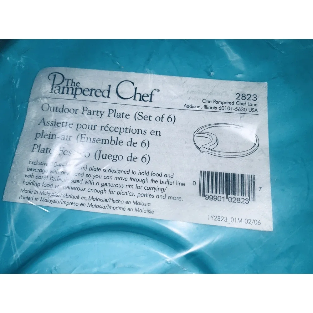 Pampered Chef Outdoor Party Plates 6 Pc 2823 10